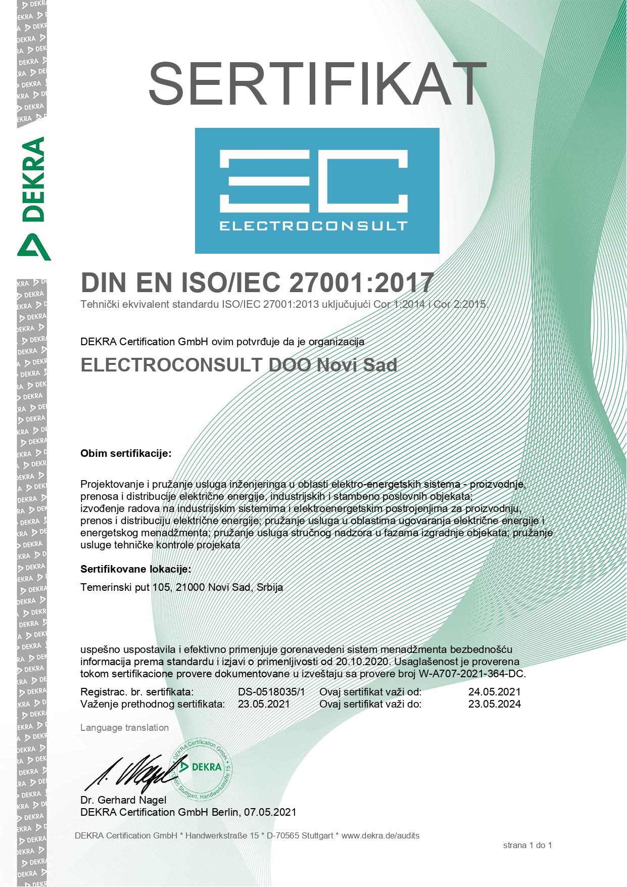 Zertifikat DIN EN ISO_IEC 27001_2017